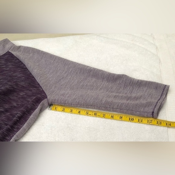 Weekends by Chicos Purple Spacedye Full Zip Jacket Size 2 Large - Picture 12 of 16